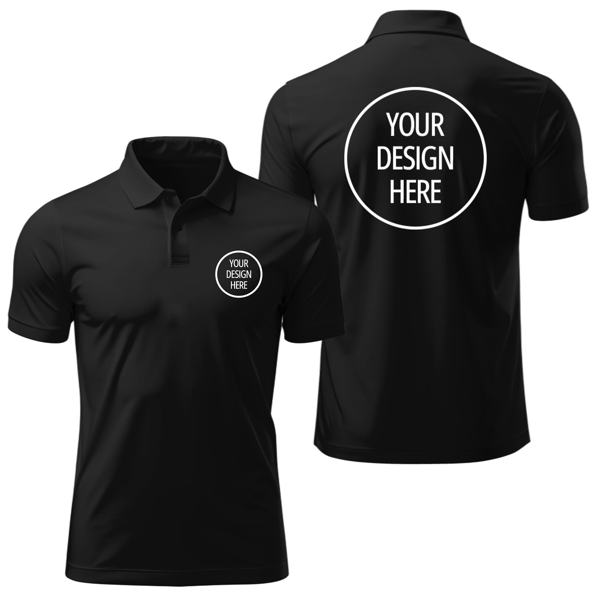 CN1 Customize Collar(Polo) Neck Cotton T shirts